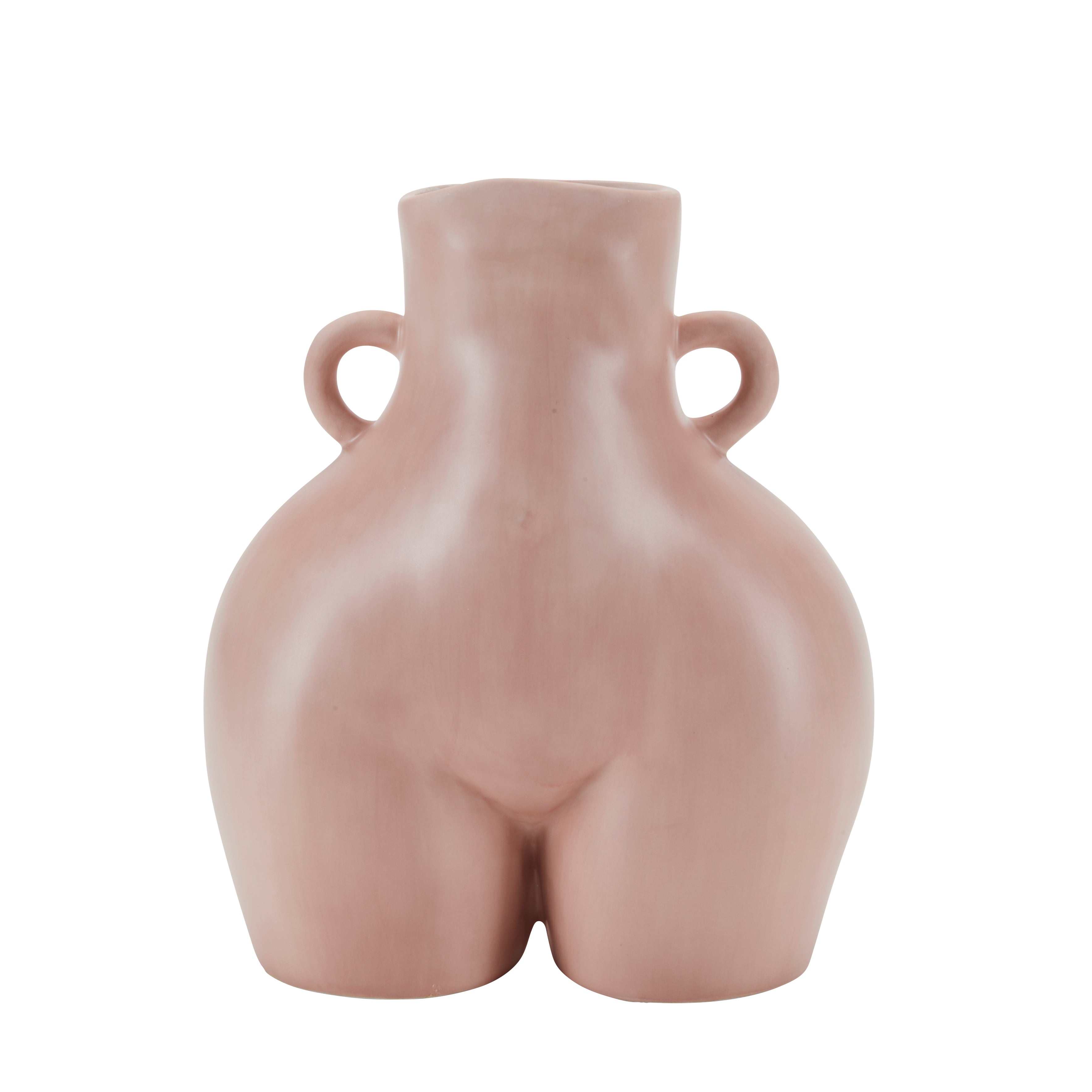 Vase, rosa - H19,8 cm.
